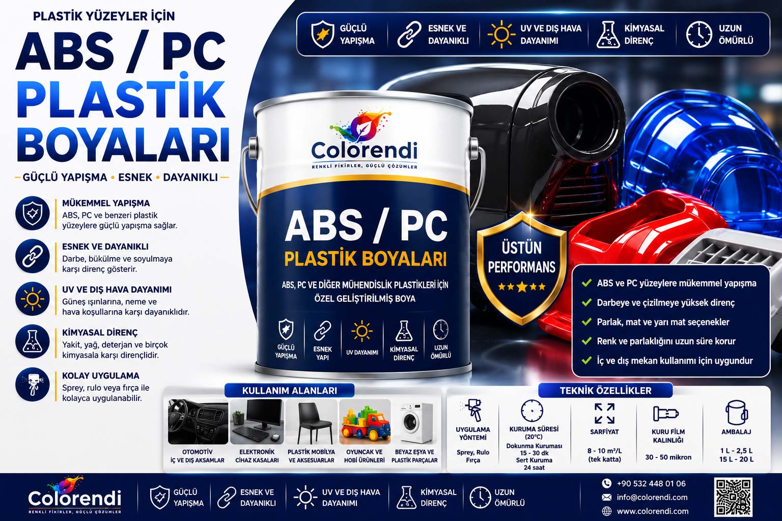 ABS / PC Plastik Boyaları